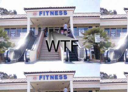 Escalator To Fitness Center