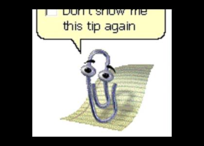Clippy not only stares into your soul, but ponders the very format of your document