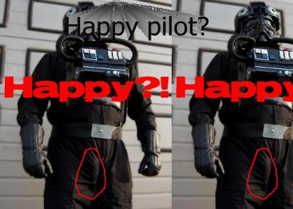 Happy tie fighter pilot
