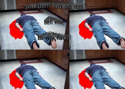 Dead on Kitchen Floor