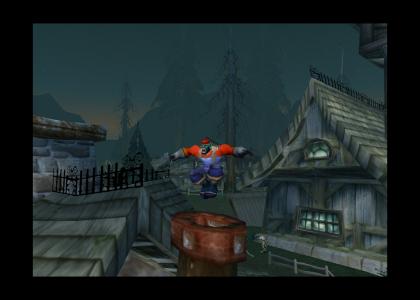 Mario enters the World of Warcraft