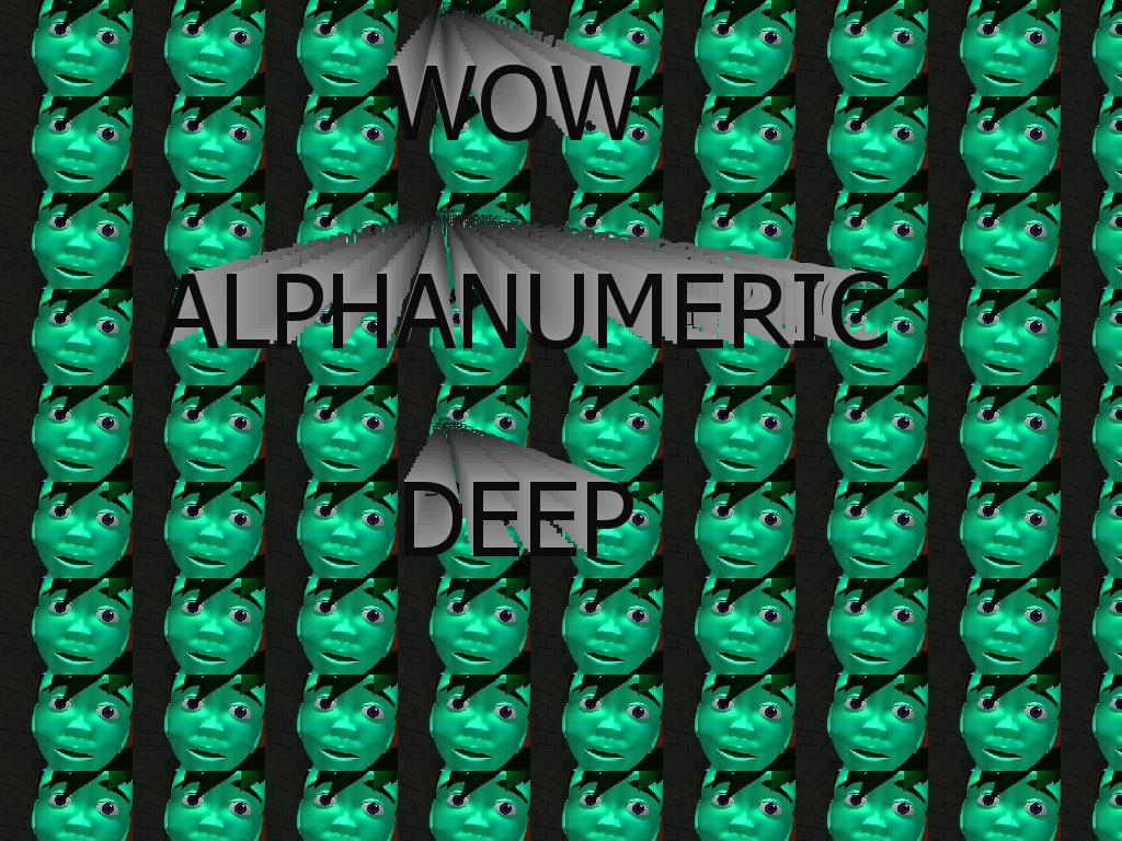 alphanumeric