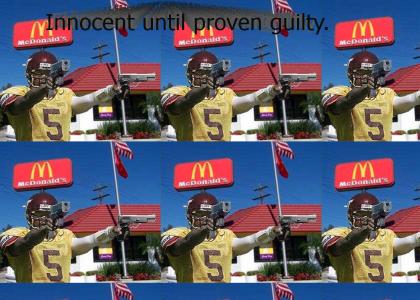 Marcus Vick throws a hail mary at Mickey D's.