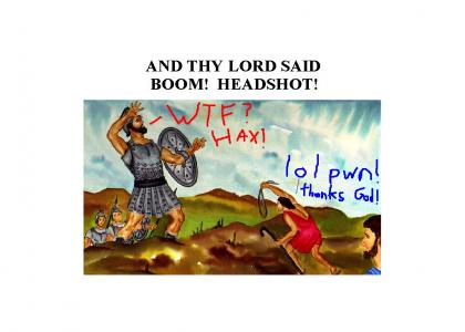 David and Goliath Bible Headshot (Version 2/Low bandwith friendly)