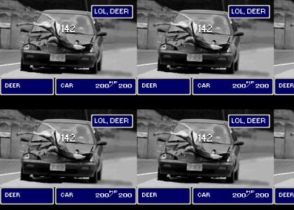 Final Fantasy III: Car vs Deer