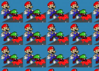 Mario Pwns Luigi