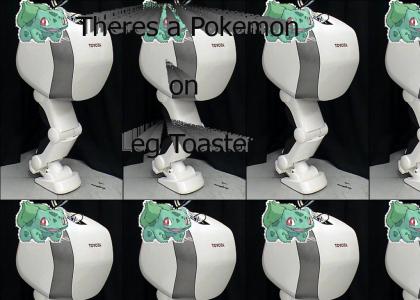 There's a Pokemon on Leg Toaster