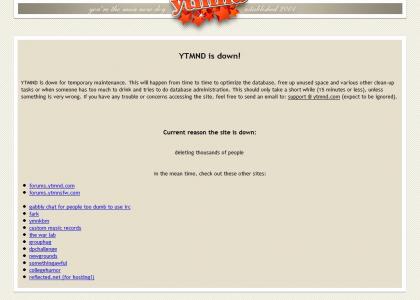 YTMND IS DOWN!?