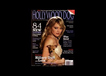 Hilary Duff is a dog