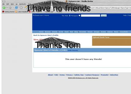 Myspace no friends