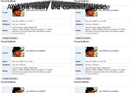 Myspace Chuck Norris Suicide