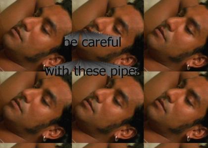 Be careful with these pipes.. They're very hot.