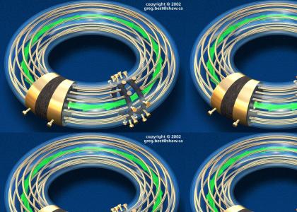 Toroid particle accelerator spins electrons right round.