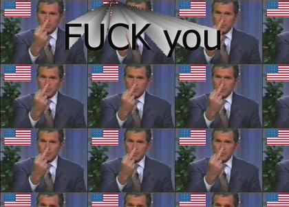 george bush loves U.S.A.