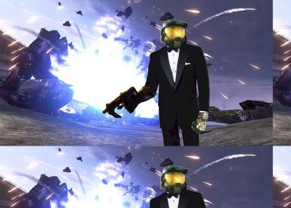 Master Chief wears a tux?