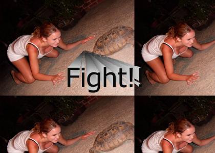 Girl Versus Turtle