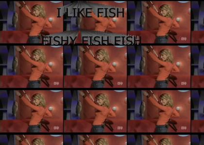 Sarah Lane likes fish...A LOT