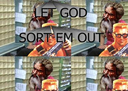 Duke Nukem Lets God Sort 'em Out