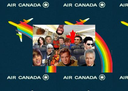 A typical air canada flight