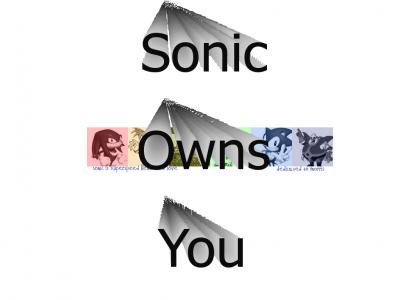 Sonic the hedgehog owns you.