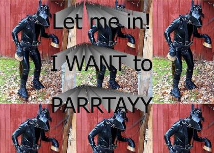 furry wants to party