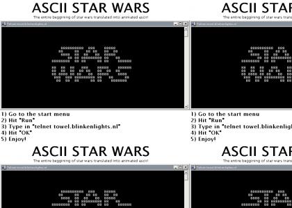Ascii Star Wars!