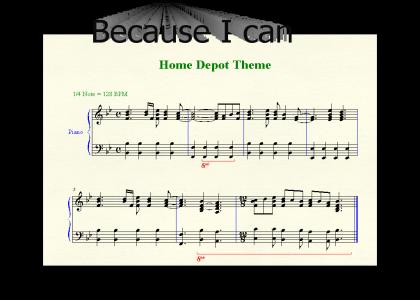 Home Depot Theme Sheet Music