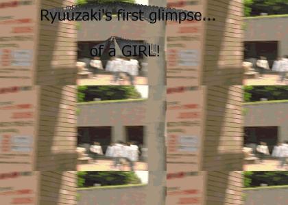 Ryuuzaki sees a girl for the first time