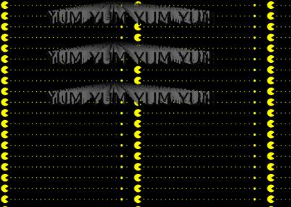 Pacman eats up all the dots