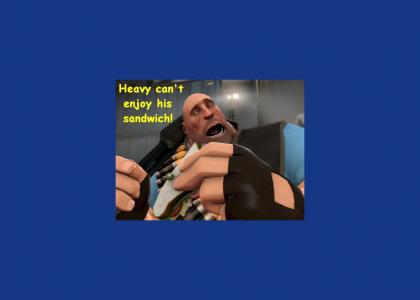 heavy cant enjoy his sandwich