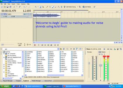 Aegis' guide to making noised audio using Acid Pro