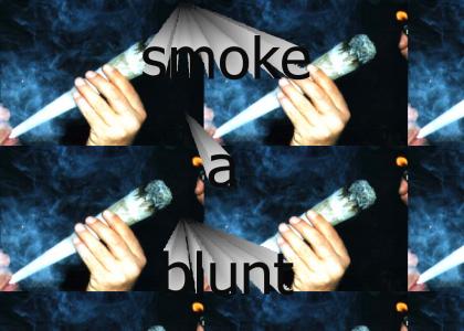 smoke a blunt