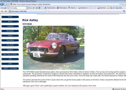 Rick Astley has fine taste in automobiles
