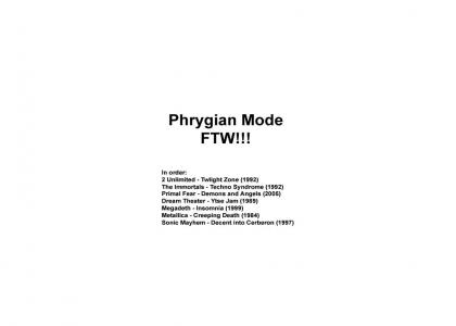 Phrygian Mode FTW!