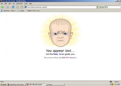 Baby Jesus hates 404 errors.(removed text)