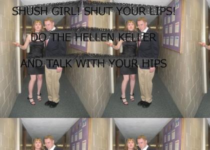 SHUSH GIRL SHUT YOUR LIPS