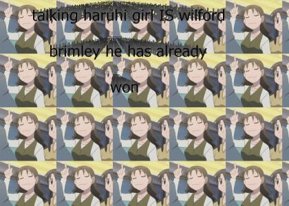 talking haruhi girl vs. wilford brimley