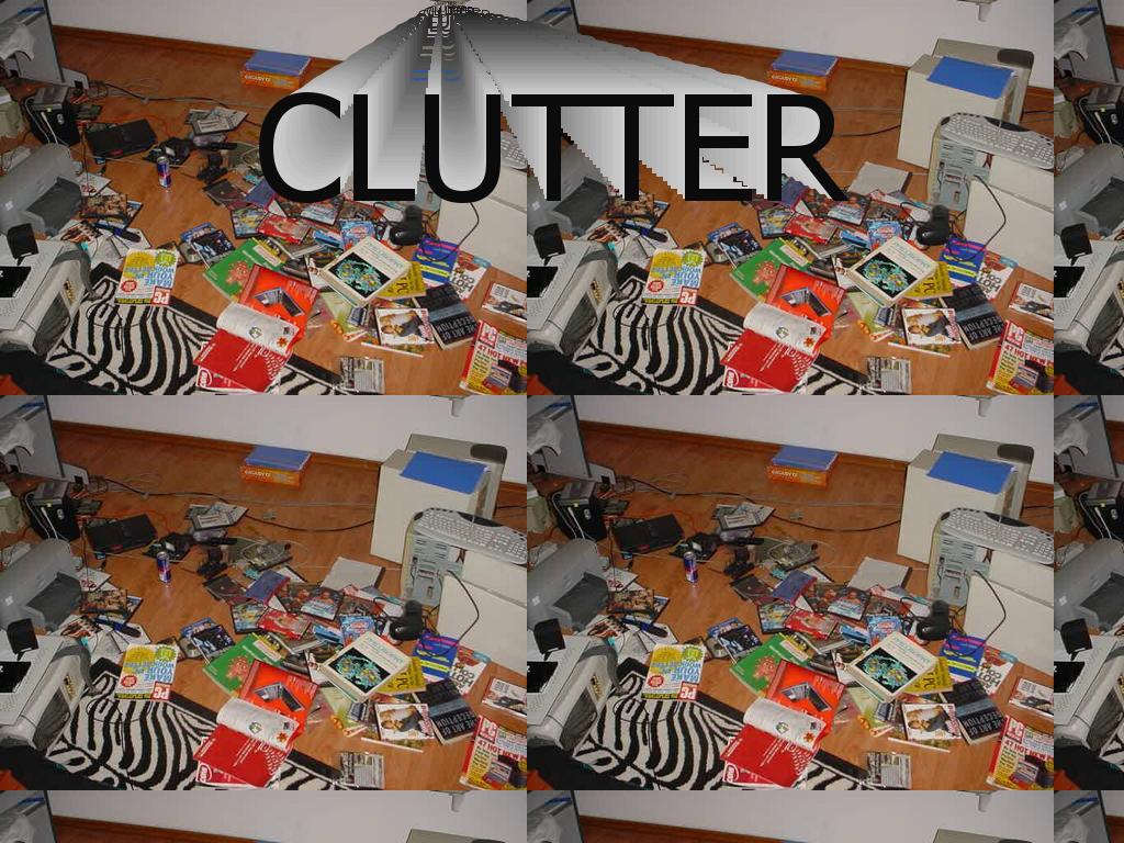 cluttery