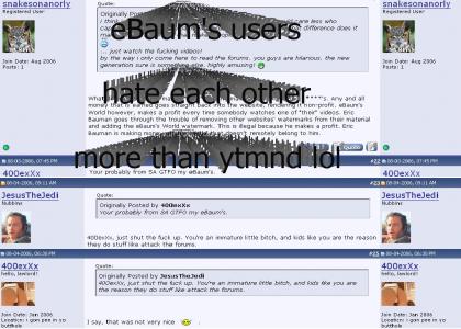 eBaum's forum users hate each other