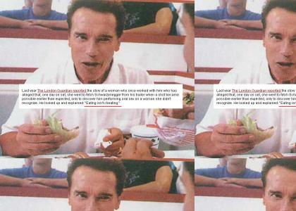 Arnold Eating Isn't Cheating