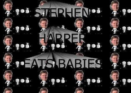 Stephen Harper Eats Babies