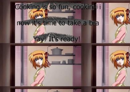 Kaede loves cooking