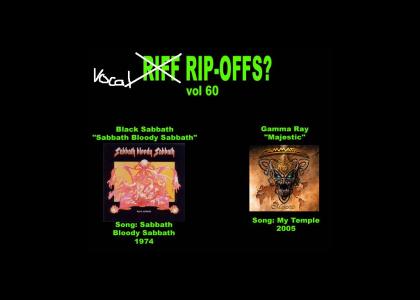 Riff Rip-Offs Vol 60 (Black Sabbath v. Gamma Ray)