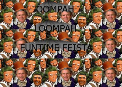 We're a bunch of Oompah Loompahs!!!@!
