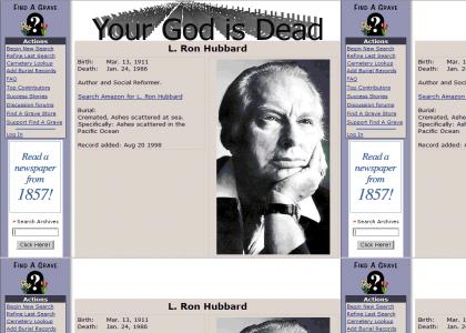 L. Ron is Dead (scientology)