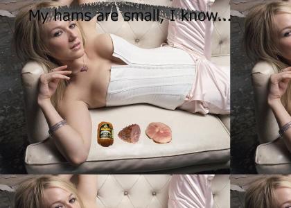 Hands off her ham