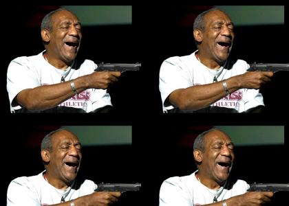 Cosby's got a gun!