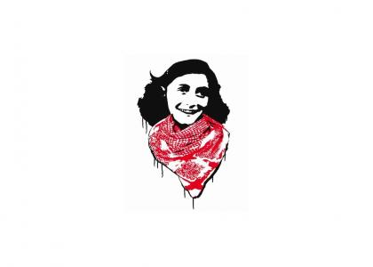 Anne Frank with a Kaffiyeh