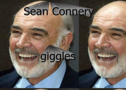 Sean Connery giggles