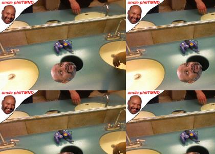 uncle philTMND: Uncle Phil likes GameCube in a bathroom